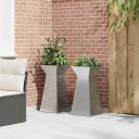 Metalplanter Galvanisert stål 35 x 35 x 73 cm Dekorative innlegg