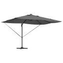  Cantilever Roma parasoll med LED antrasitt 352x251x265 cm Aluminium