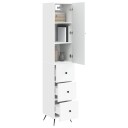 vidaXL Skapsett 2 pcs Hvit 34,5 x 34,5 x 90 cm Konstruert tre