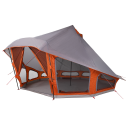 Tipi telt med tak Grå og Oransje 508 x 470 x 300 cm taft