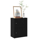 Bokhylle svart eik 40x24x52 cm konstruert tre