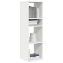 Bokhylle hvit 34x31x112 cm konstruert tre