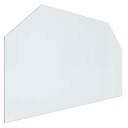 vidaXL Peisglassplate Gjennomsiktig 100 x 60 cm Glass