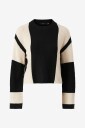 Vero Moda - Genser vmGigi LS O-neck Pullover Lcs Rep - Svart