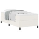  Sengestel Kremhvit 90x190 cm Corduroy Stoff