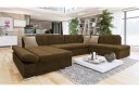 Zumar Sofa med Sjeselong og Divan 4 seter   Brun/Beige