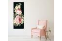 Lerretsbilde Fargerik bukett med roser og blomster Rosa / Grønn / Hvit
