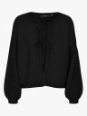 Vero Moda Bow Long Sleeve O-neck Tie Cardigan Sort S