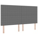  LED Hodegavl med LED lysstrimler Lysegrå 180 cm Corduroy stoff