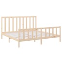 vidaXL Sengeramme heltre furu 200x200 cm