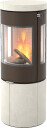 Rais Juno L 120 med Portostone  mocca vedovn med sideglass og ståldør