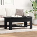  Kaffebord svart eik 102x55x42 cm konstruert tre