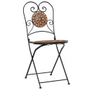  Bistrobord med mosaikk terrakotta jern og keramikk 3216352