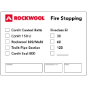 Conlit 100 stk Klistremerker for Hydraulikk - Rockwool