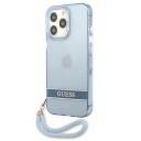 Guess iPhone 13 Pro / 13 Hardt Etui 6,1" Blå Gjennomsiktig Mobilcover