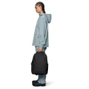 RAINS Clip Front Backpack Black