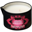 KAMA SUTRA Ignite Strawberry Dreams Massasjelys 170g - Hvit