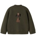 Name It Cardigan   NmmReko   Olive Natt   Name It   1 år (80)   Cardigan Armygrønn Brun