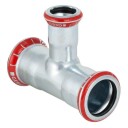 Geberit T-rør 76,1 x 54 mm Galvanisert Redusert Avstikk for Vann