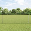 vidaXL Gjerde med innlegg. Grå 1.6 x 50 m Stål