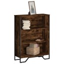  Bokhylle røkt eik 80x31x106 cm konstruert tre