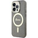 Guess Guhmp14xhcmcgk Iphone 14 Pro Max 6.7" Czarny/Black Hardcase Glitter Gold Magsafe
