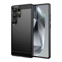 Hurtel Karbondeksel for Samsung Galaxy S25 Ultra Svart