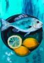 Ocean's Citrus Feast Plakat / 40x50cm