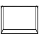 vidaXL Konsollbord hvit 100x35x75 cm herdet glass