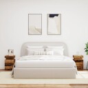  Nattbord 2 stk med LED gammelt tre 35x39x55 cm konstruert tre 8721158446428
