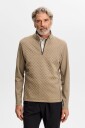 J. Lindeberg Lassy Quarter Zip Mid Layer   Beige   M