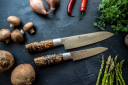 Brusletto 19 cm Hunter Premium Chef Kokkekniv med Luftlommer i Tre