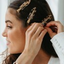 4-Set Of Make Up Clips, Tortoise & Black And White Tortoise