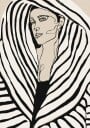 Striped Elegance Plakat / 50x70cm