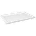 vidaXL Rektangulært dusjbrett ABS hvit 80x110 cm