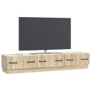  TV skap med skuff Sonoma eik 147 x 34,5 x 27 cm Konstruert tre