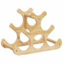  vinstativ for 6 flasker 35x18x25,5 cm bambus