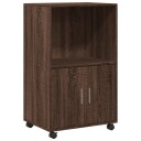  Rulleskap brun eik 55x40x91 cm konstruert tre