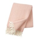 Klippan Yllefabrik Samba pledd ull rosa