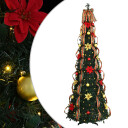  Kunstig juletre med 150 LED med stativ grønn 180 cm PVC