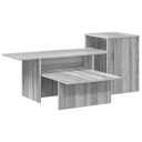 vidaXL Konsollbord Grå Sonoma 91,5 x 35 x 38,5 cm Konstruert tre