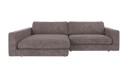 Rowico Home Duncan 3 seters sofa med sjeselong V Mørkegrå Anna 18 258 x 150 x 78 cm Grå