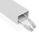 Nedis Kabel Ledelse Kanal 1 Stk. Maksimal Kabeltykkelse: 40 Mm Aluminium Hvit