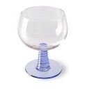 HK Living Swirl vinglass lav Bl?