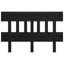 vidaXL Sengegavl svart 163,5x3x81 cm heltre furu