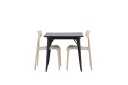 Venture Home Tempe Matgruppe 80 cm Rektangulær med 2 Ursholmen stoler Beige
