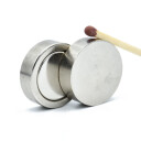 SuperMagneter Forsterket Neodym Potmagnet Ø 20 X 6 Mm   Løftekraft 16 Kg