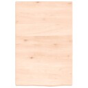 vidaXL Vegghylle 40x60x2 cm ubehandlet heltre eik