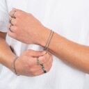 Tom Morris Double Link Chain Armbånd Rustfritt Stål TM00024 - Herre - Stainless Steel