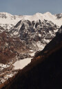 Snowy Mountain Valley Plakat Plakat / 70x100cm
